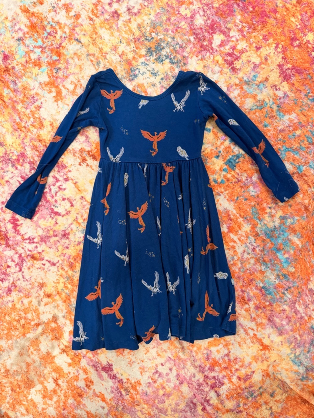 Kyte Baby Harry Potter Flight Print Toddler Twirl Dress Size 3T